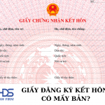 Giấy đăng ký kết hôn có mấy bản?