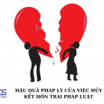 Hậu quả pháp lý của việc hủy kết hôn trái pháp luật