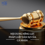 Nội dung năng lực pháp luật dân sự của cá nhân