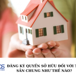 Đăng ký quyền sở hữu đối với tài sản chung như thế nào?