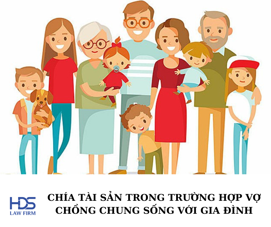 Chia tài sản trong trường hợp vợ chồng sống chung với gia đình