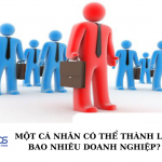 Một cá nhân có thể thành lập bao nhiêu doanh nghiệp?