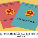 Tách hộ khẩu sau khi kết hôn thế nào?