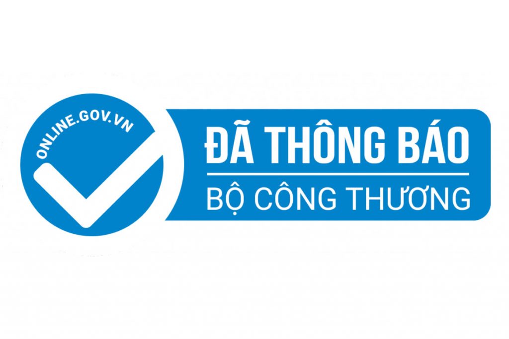 Website phải thông báo với Bộ Công Thương