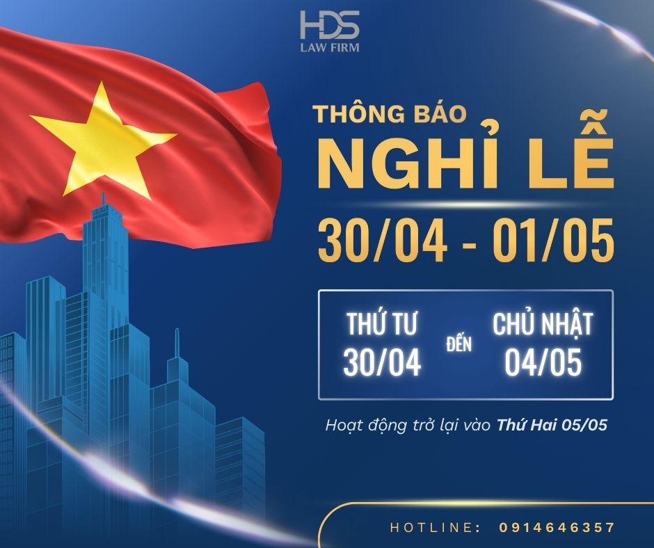 THÔNG BÁO NGHỈ LỄ 30/4 & 1/5